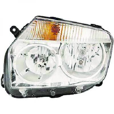 Faro fanale anteriore Sinistro DUSTER 10- cromato H7+H1 per reg elettrica