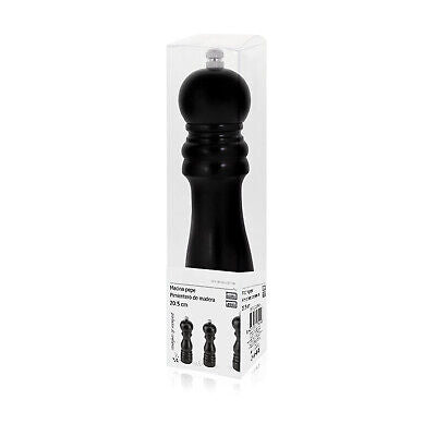 Macinapepe In Legno Macina Pepe e Sale Colore Nero 20,5cm <ul><li>Macinapepe