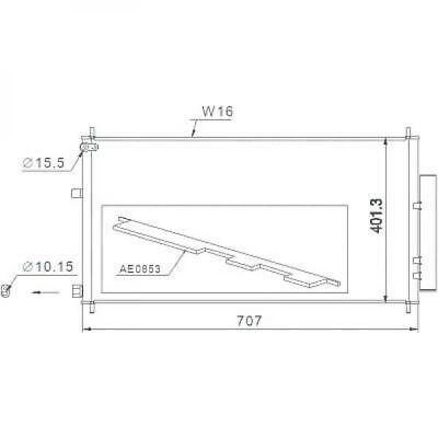 Condensatore clima CR-V 1.6/2.0/2.2i Vtec/i-DTEC 10/12- 80110T1GG02