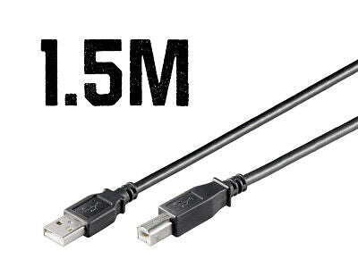 Cavo Stampante USB 1,5 Metri <ul><li>Cavo A e B</li><li>Si connette tramite