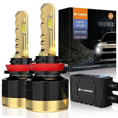 Kit Full Led Golden Key H8 H9 H11 120W 12000 Lumen 12V 6500K IP68 4 Volte Piu