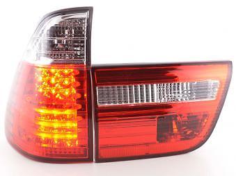 Coppia Set Fari Fanali Posteriori Tuning LED X5 (E53) 1998->02 Rossi 4 Pezzi