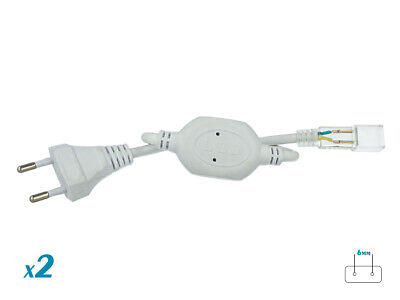 2 PZ Spina Alimentatore Trasformatore Raddrizzatore Pin Passo 6mm Adattatore