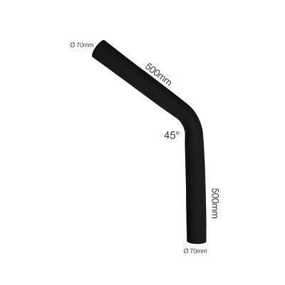 Curva 45°Manitor id.70mm l.500mm silicone rinforzato a 4 strati