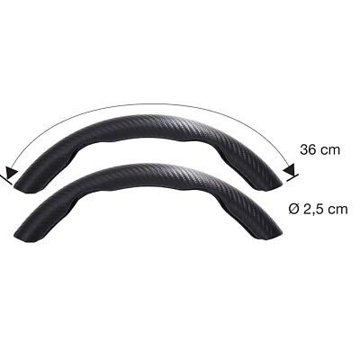 Coprivolante carbon look antiscivolo universale per volanti diametro 35-40 cm