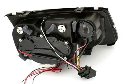 Coppia Fari Fanali Anteriori tuning Bora Neri Angel Eyes H1/H1/H3