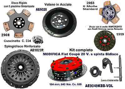 KIT FRIZIONE BIDISCO 184 mm + VOLANO sport Coupe 700CV leveraggio a spinta