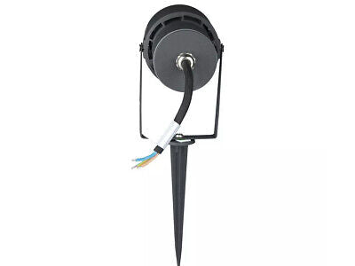 Faretto LED da Giardino 12W con Picchetto Colore Grigio Luce Verde IP65