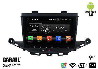 Autoradio Android 8.0 K GPS DVD USB SD WI-FI Bluetooth Navigatore