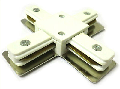 Giunto a X Connettore Per Binario Dei Faretti Led Modello X Colore Bianco
