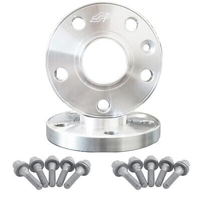 2 distanziali alluminio 20mm 5x108 65,1 con bull.testa piatta