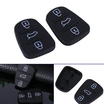 Gommino 4 Tasti Nero Ricambio Telecomando Guscio Chiave Per Auto I20 I3