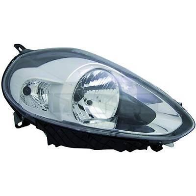 Faro fanale anteriore Sinistro PUNTO EVO 09- TYC H4+P21W cromato con luce d