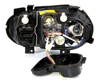 Coppia Fari Fanali Anteriori Tuning Angel Eyes Golf 4 IV Cromati