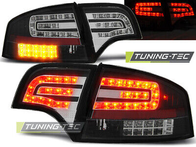 LED TAIL LIGHTS BLACK fits A4 B7 11.04-03.08 SEDAN