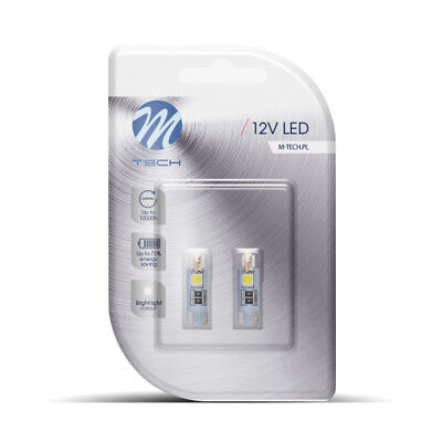 Lampada Led Blister 2x Diodo LED L302 - W5W 4xSMD5050 CANBUS bianco
