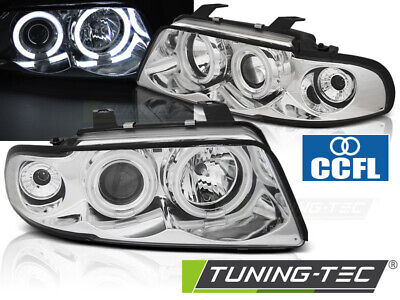 HEADLIGHTS ANGEL EYES CCFL CHROME fits A4 11.94-12.98