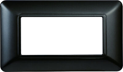ETTROIT Placca Plastica Serie Solar 4P Colore Acciaio Scuro Compatibile Con