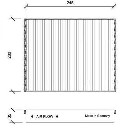Filtro abitacolo antipolline C-MAX FOCUS III KUGA II V40