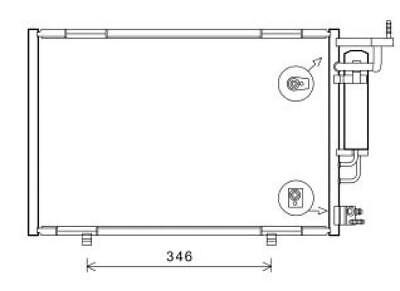 CONDENSATORI CONDENSATORE COMPATIBILE CON FORD FIESTA VI 09/2012