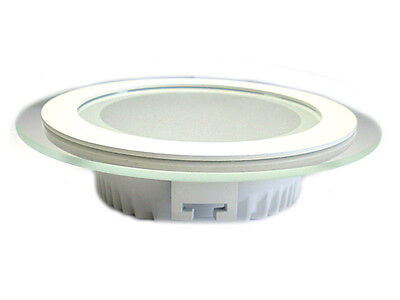 Faretto Led Da Incasso Rotondo 6W Diametro 100mm Bianco Naturale Con Vetr