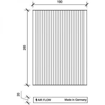 Filtro abitacolo antipolline QASHQAI/X-Trail oem 27277EN000