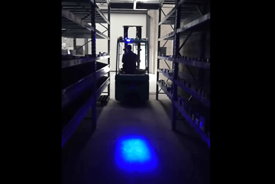 Lampada Faretto Fanale Led Per Carrello Elevatore Muletto Luce Blu 9V-60V 20W A