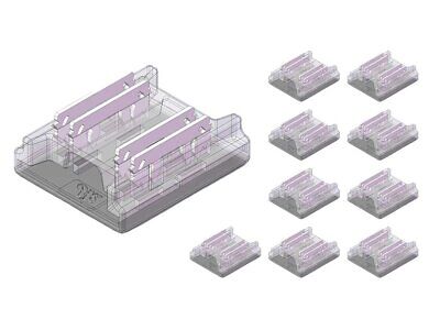 10 Pezzi Connettore Veloce 4 PIN Per Striscia Led COB o RGB da 10mm Fast