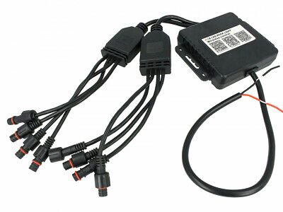 Kit RGB Rock Light Bluetooth APP Sensore Musica 8 Led 12 24V sottoscocca tuning
