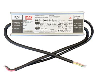 MeanWell HLG-150H-24B Alimentatore IP67 150W 24V 6,3A Dimmerabile 1-10V PWM