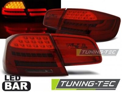 Coppia Fari Fanali Posteriori Tuning E92 09.2006>03.2010 Fume' Rosso LED BAR