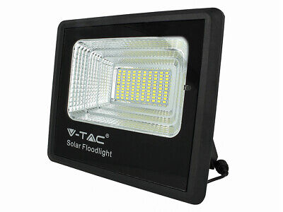 Faro Led Flood Light Con Pannello Solare 60W Neutro 4000K IP65 Telecomando