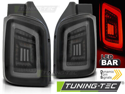 LED BAR TAIL LIGHTS SMOKE BLACK WHITE fits T5 04.03-09 / 10-15