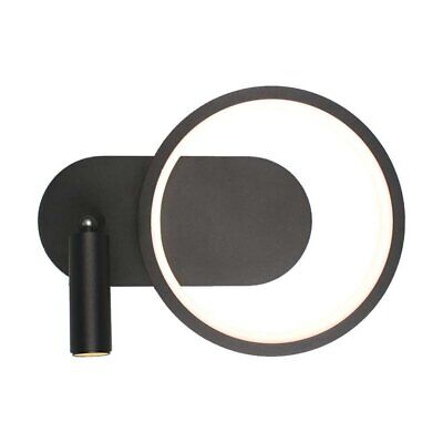 Applique Lampada LED da Muro 14W 250*100*180mm in Metallo Colore Nero 3000K