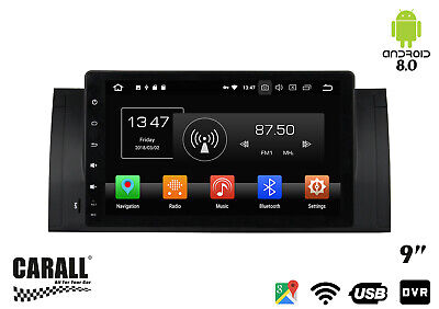 Autoradio Android 8.0 E39 GPS DVD USB SD WI-FI Bluetooth Navigatore