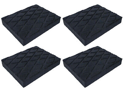 4 Pezzi Tampone in Gomma per Ponti Sollevatori 140x110x20mm <ul><li>Tampone