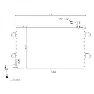 Condensatore clima GOLF III 1992-1999 VENTO 98-98 1H0820413 550x370