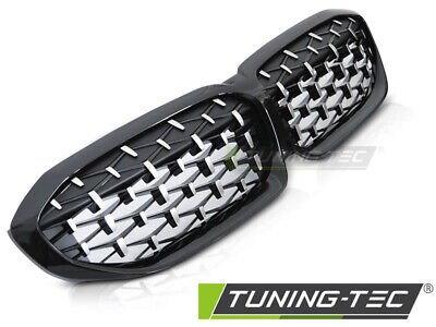 GRILLE DIAMOND GLOSSY BLACK fits G20/G21 19-