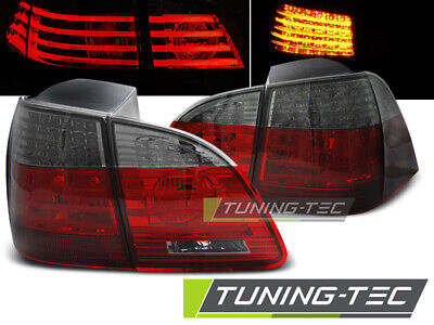 LUCI POSTERIORI A LED ROSSO FUMO per BMW E61 04-03.07 TOURING