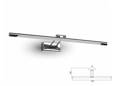 Applique Lampada Led Da Parete Moderna 12W Lungehzza 640mm 4000K Con Braccio Pe