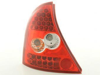 Coppia Fari Fanali Posteriori Tuning LED Clio (B) 98-04 rosso/bianco