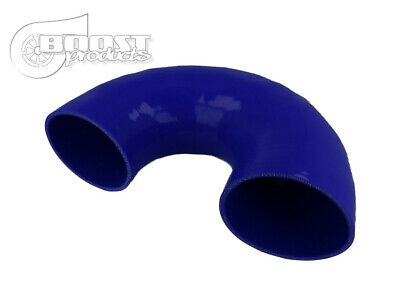 Gomito manicotto connettore siliconico Curva in silicone 180 gradi. 35 mm. blu