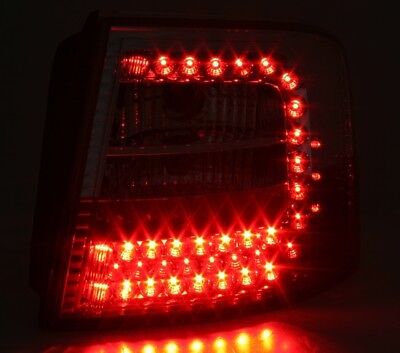 Coppia Fari Fanali Tuning LED Luci Posteriori A6 C5 Avant Rosso e Nero