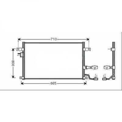 Condensatore clima NUBIRA 03-12/07 e LACETTI