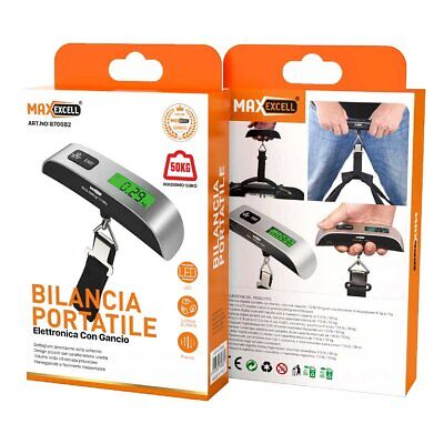 Bilancia Digitale Portatile Multiuso da Valigia Viaggio Casa Giardino Massima