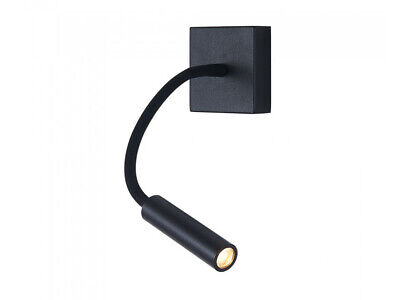 Applique Lampada Led Da Parete Hotel Per Lettura 3W 3000K Braccio Flessibile Ca
