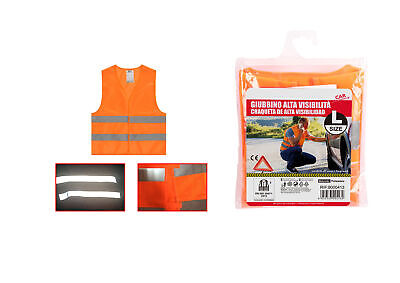 Gilet Catarifrangente Arancione Taglia L <ul><li>Gilet ad alta visibilità
