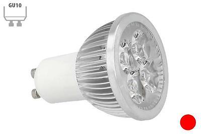 Faretto FARO proiettore diotrico alogeno Lampada LED GU10 4 X 1W Rosso Red 220V