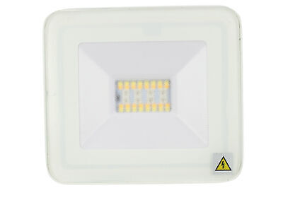 Faro Led Flood Light Carcassa Bianca 20W RGB CCT Dimmerabile IP65 Bluetooth 3 i