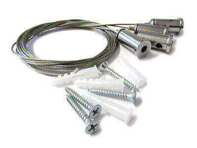 Kit Staffe Fissaggio a Sospensione Per Pannello Led 120x30 60x60 SV6059 SV6012
